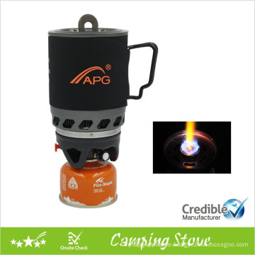 Solo backpacking camping stove, camping gas oven, camping gear